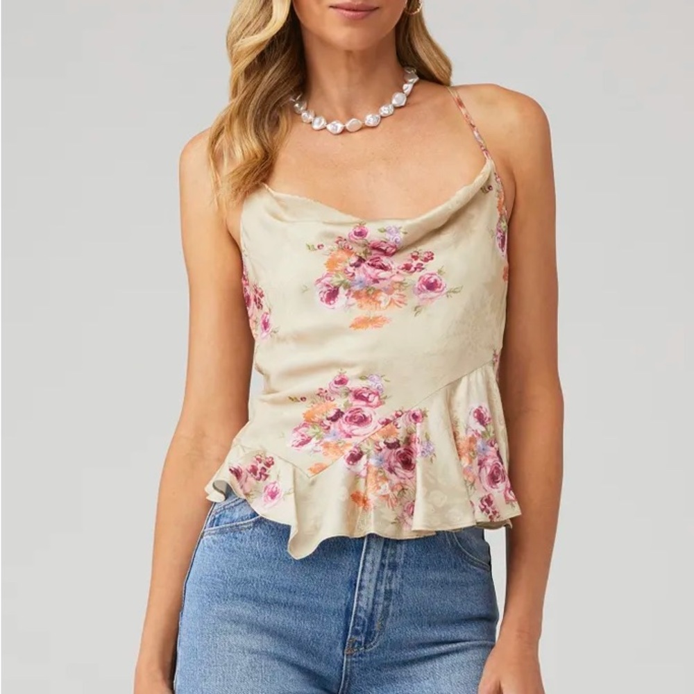 LoveShackFancy Valetta Cami in Rosy Mauave